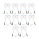 Discountershop Badminton Set for 20 Players – 10 Sets with 20 Blue Bioplastic Rackets, 30 Shuttlecocks and Carrying Covers for Schools and Events
