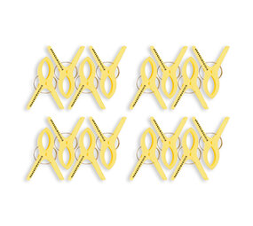 Discountershop 4 sets x 4 pcs | geel | Handdoekklemmen | Handdoekclips | plastic | Handdoekhaakjes | Handdoekknijpers | 15cm*10cm*3cm Discountershop 4 sets x 4 pcs | geel | Handdoekklemmen | Handdoekclips | plastic | Handdoekhaakjes | Handdoekknijpers | 15cm*10cm*3cm