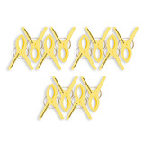 Discountershop 3 sets x 4 pcs | yellow | Towel clips | Towel clips | plastic | Towel hooks | Towel pegs | 15cm*10cm*3cm