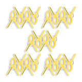 Discountershop 5 sets x 4 pcs | geel | Handdoekklemmen | Handdoekclips | plastic | Handdoekhaakjes | Handdoekknijpers | 15cm*10cm*3cm