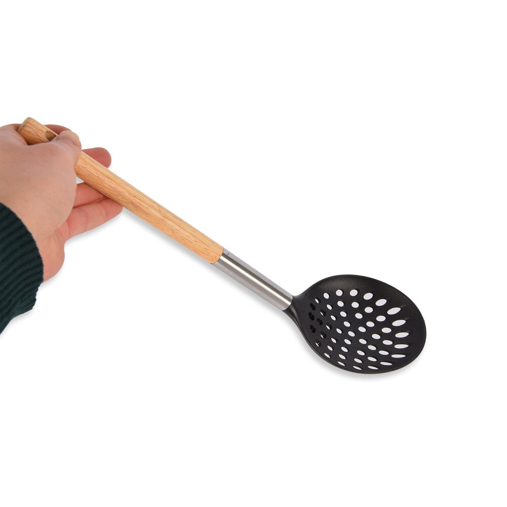 Discountershop Schuimspaan | Frituurspaan | Schuimlepel | rvs | zwart | groot | 99 g | Keukengerei | 34cm lengte Discountershop Schuimspaan | Frituurspaan | Schuimlepel | rvs | zwart | groot | 99 g | Keukengerei | 34cm lengte