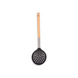 Discountershop Slotted spoon | Deep fryer | Foam spoon | stainless steel | black | big | 99g | Kitchenware | 34cm length Discountershop Slotted spoon | Deep fryer | Foam spoon | stainless steel | black | big | 99g | Kitchenware | 34cm length