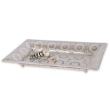 Discountershop Jewelry box | Jewelry box | Silver | with Oriental Mandala Design | Metal Jewelry Box | Jewelry holder | 37.5cm*23cm*5cm