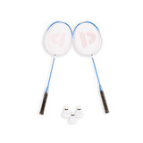 Discountershop Badminton Sets for 2 to 20 Players – Blue Discountershop Badminton Sets for 2 to 20 Players – Blue