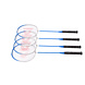 Discountershop Badmintonsets voor 2 tot 20 personen – Blauwe bioplastic rackets met shuttles en draaghoes voor tuin, camping, school en evenementen