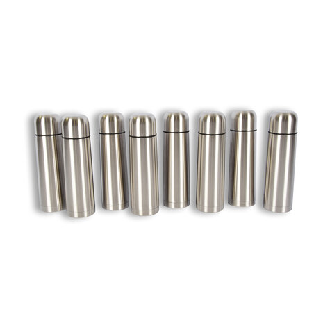 Discountershop 8x | Thermosfles | Isoleerfles | zilver | Thermoskan | 750ml | RVS thermosfles | Isolatiekan | Drinkfles | 8cm*28.5cm Discountershop 8x | Thermosfles | Isoleerfles | zilver | Thermoskan | 750ml | RVS thermosfles | Isolatiekan | Drinkfles | 8cm*28.5cm