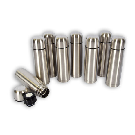 Discountershop 8x | Thermos flask | Insulated bottle | silver | Thermos | 750ml | Stainless steel thermos bottle | Insulated jug | Drinking bottle | 8cm*28.5cm Discountershop 8x | Thermos flask | Insulated bottle | silver | Thermos | 750ml | Stainless steel thermos bottle | Insulated jug | Drinking bottle | 8cm*28.5cm