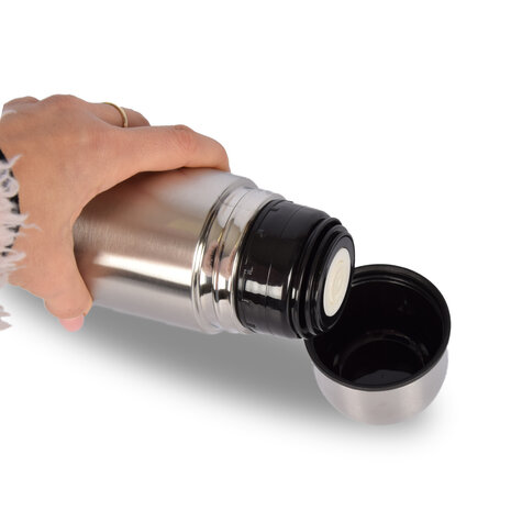 Discountershop 8x | Thermos flask | Insulated bottle | silver | Thermos | 750ml | Stainless steel thermos bottle | Insulated jug | Drinking bottle | 8cm*28.5cm Discountershop 8x | Thermos flask | Insulated bottle | silver | Thermos | 750ml | Stainless steel thermos bottle | Insulated jug | Drinking bottle | 8cm*28.5cm