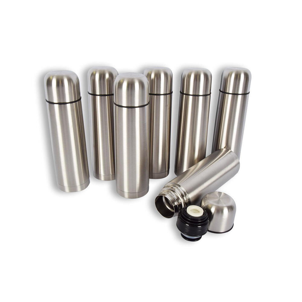 Discountershop 7x | Thermos flask | Insulated bottle | silver | Thermos | 750ml | Stainless steel thermos bottle | Insulated jug | Drinking bottle | 8cm*28.5cm Discountershop 7x | Thermos flask | Insulated bottle | silver | Thermos | 750ml | Stainless steel thermos bottle | Insulated jug | Drinking bottle | 8cm*28.5cm