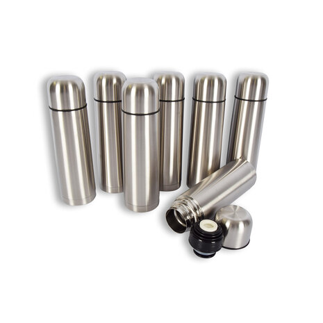 Discountershop 7x | Thermos flask | Insulated bottle | silver | Thermos | 750ml | Stainless steel thermos bottle | Insulated jug | Drinking bottle | 8cm*28.5cm Discountershop 7x | Thermos flask | Insulated bottle | silver | Thermos | 750ml | Stainless steel thermos bottle | Insulated jug | Drinking bottle | 8cm*28.5cm