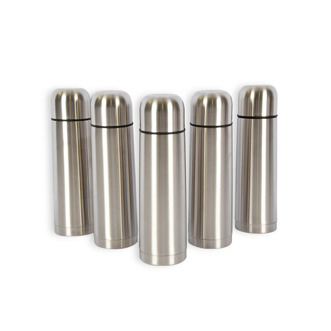 Discountershop 5x | Thermosfles | Isoleerfles | zilver | Thermoskan | 750ml | RVS thermosfles | Isolatiekan | Drinkfles | 8cm*28.5cm Discountershop 5x | Thermosfles | Isoleerfles | zilver | Thermoskan | 750ml | RVS thermosfles | Isolatiekan | Drinkfles | 8cm*28.5cm