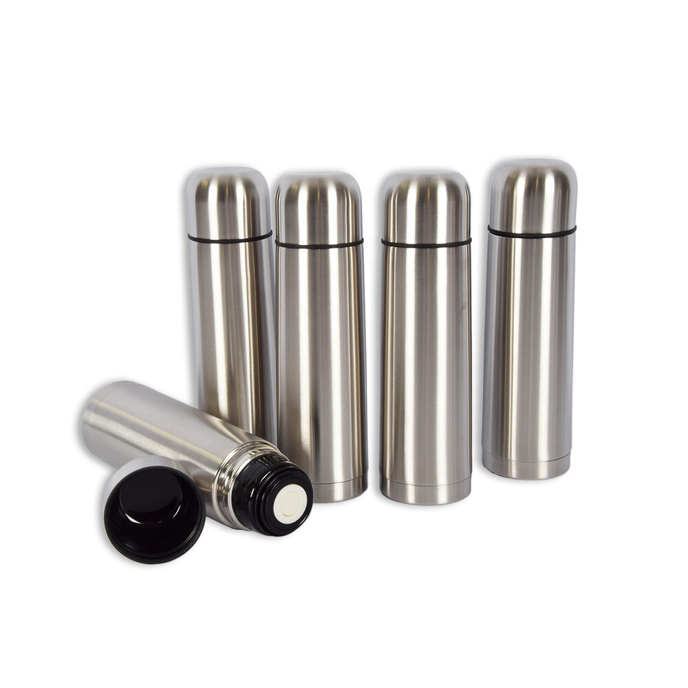 Discountershop 5x | Thermosfles | Isoleerfles | zilver | Thermoskan | 750ml | RVS thermosfles | Isolatiekan | Drinkfles | 8cm*28.5cm Discountershop 5x | Thermosfles | Isoleerfles | zilver | Thermoskan | 750ml | RVS thermosfles | Isolatiekan | Drinkfles | 8cm*28.5cm