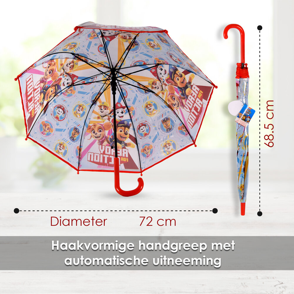 Discountershop Umbrella | children's umbrella | Polyester | Sturdy umbrella | 72 cm Diameter with 8 Ribs | Folding umbrella | Automatic umbrella | For Boys & Girls