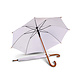 Discountershop Large White Umbrella 98 cm – Strong Windproof Umbrella for Women and Men, Lightweight Folding Umbrella with UV Protection