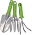 Tuinharkje | Tuingereedschap | Tuinonderhoud | Groen/zilver | 3-delig | Tuinaccessoires | 37 X 6 X 13 Cm Tuinharkje | Tuingereedschap | Tuinonderhoud | Groen/zilver | 3-delig | Tuinaccessoires | 37 X 6 X 13 Cm