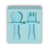 Cutlery set | Children's cutlery set | Dishwasher safe: up to 220 °C | with 1 piece spoon, 1 piece fork | BPA Free | 12.5cm*5cm