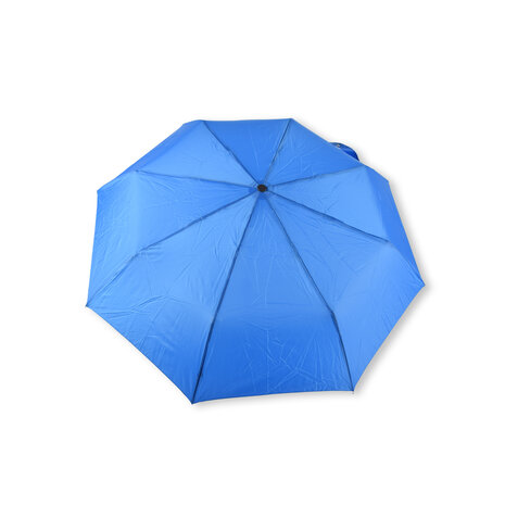 Discountershop Opvouwbare Paraplu van Hoogwaardige Kwaliteit | Groot Formaat | Aluminium Frame | Blauw | 90x51 cm | 8 Ribben