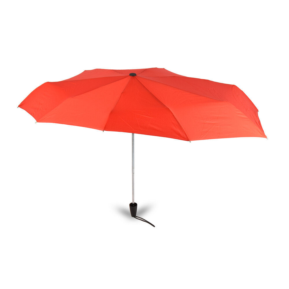 Discountershop Paraplu | Stormparaplu | Grote paraplu | rood | Opvouwbare paraplu | Winsnelheden : tot 80km/h | polyester | Diameter 97cm