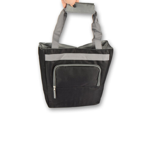 Discountershop Fietstas | Enkele fietstas | Zwart | onzichtbare fietstas | Fietsmand | 17 liter | 33 cm * 15 cm * 41 cm