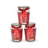 Discountershop 3 stuks | Geurkaars | in Mason Jar | kaars | Sfeerkaarsen | Geur:Bes | rood | 72 uur Branduren | 14.50cm*8.5cm Discountershop 3 stuks | Geurkaars | in Mason Jar | kaars | Sfeerkaarsen | Geur:Bes | rood | 72 uur Branduren | 14.50cm*8.5cm