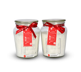 Discountershop 2 pieces | Scented candle | in Mason Jar | candle | Atmospheric candles | Scent:Berry | white | 72 hours Burning hours | 14.50cm*8.5cm Discountershop 2 pieces | Scented candle | in Mason Jar | candle | Atmospheric candles | Scent:Berry | white | 72 hours Burning hours | 14.50cm*8.5cm