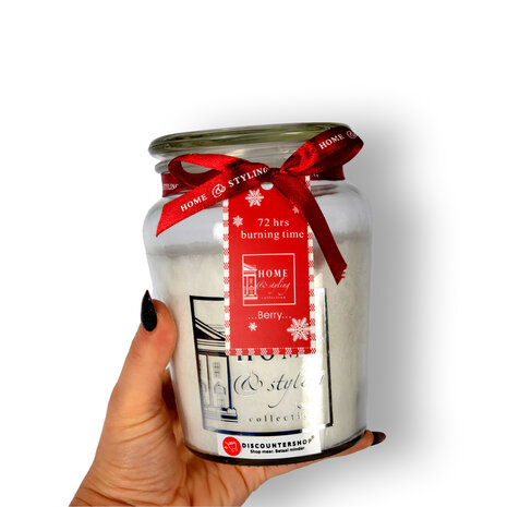Discountershop 1 pieces | Scented candle | in Mason Jar | candle | Atmospheric candles | Scent:Berry | white | 72 hours Burning hours | 14.50cm*8.5cm Discountershop 1 pieces | Scented candle | in Mason Jar | candle | Atmospheric candles | Scent:Berry | white | 72 hours Burning hours | 14.50cm*8.5cm