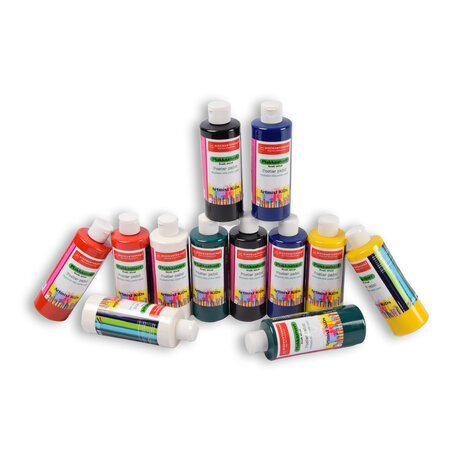 Discountershop 12 stuks x 250ml | Plakkaatverf | Knutselverf | voor kinderen | 98% natuurlijke ingrediënten | 16cm*5cm Discountershop 12 stuks x 250ml | Plakkaatverf | Knutselverf | voor kinderen | 98% natuurlijke ingrediënten | 16cm*5cm
