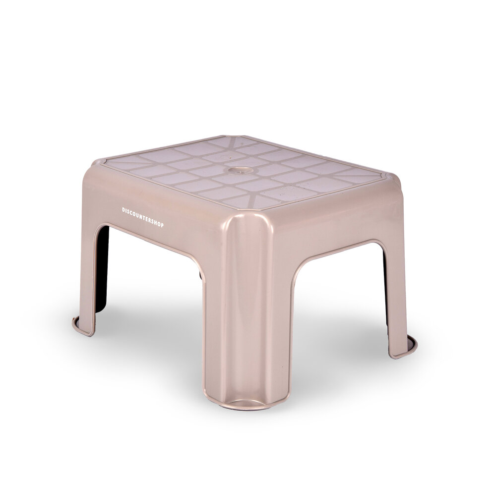 Discountershop Step stool | for Children | Stool | plastic | beige | Step stool | 28cm*23cm*18cm