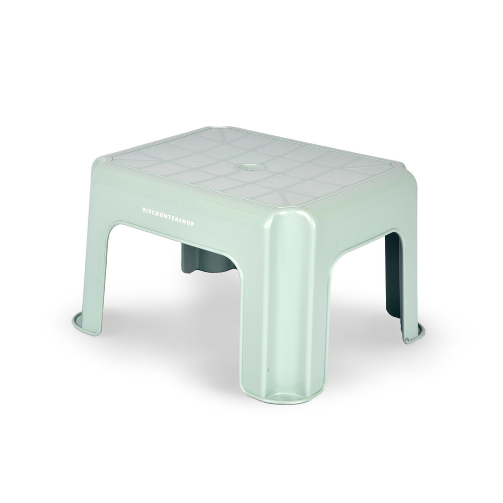 Discountershop Step stool | for Children | Stool | plastic |  green | Step stool | 28cm*23cm*18cm