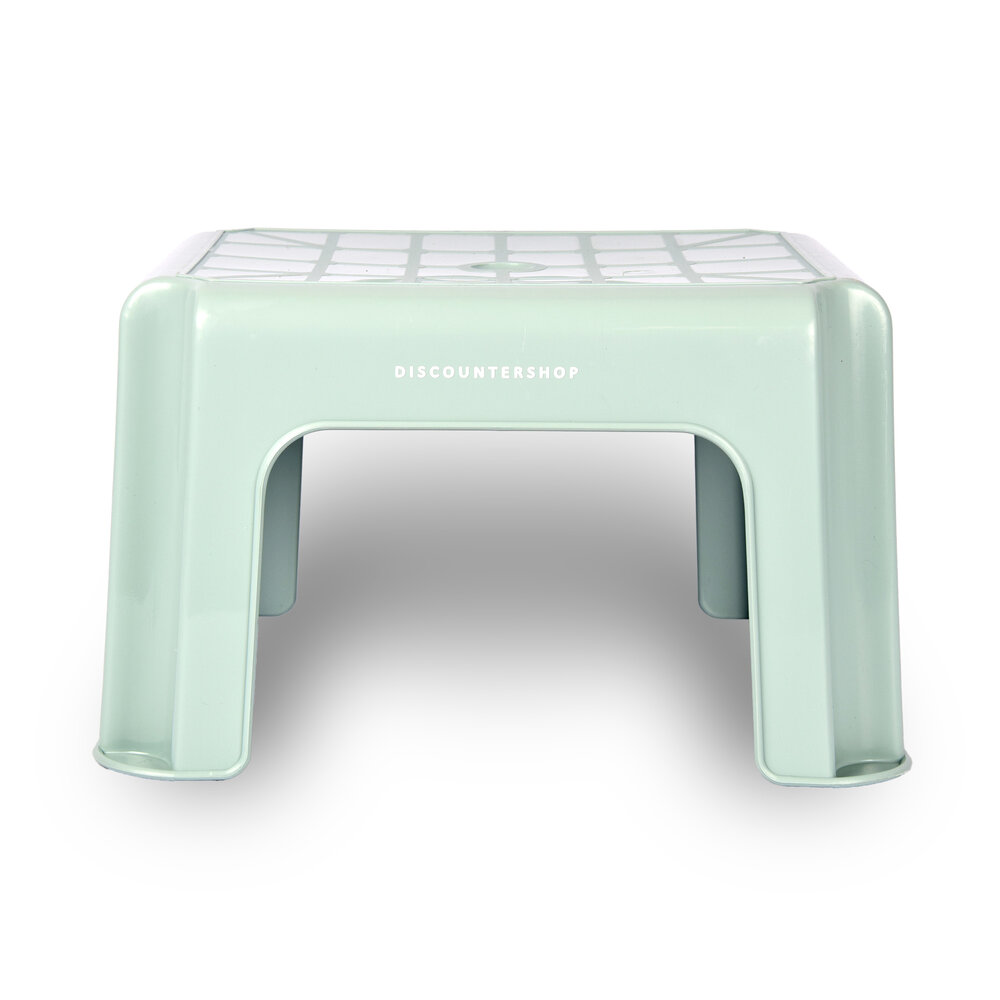 Discountershop Step stool | for Children | Stool | plastic |  green | Step stool | 28cm*23cm*18cm