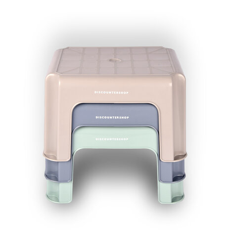 Discountershop Step stool | for Children | Stool | plastic |  green | Step stool | 28cm*23cm*18cm