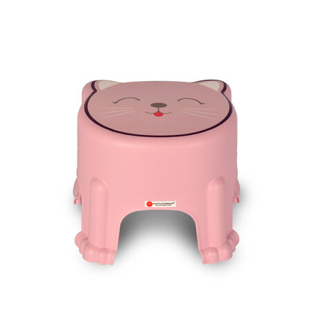 Discountershop Step stool | for Children | Stool | plastic | Max:50kg | pink | Step stool | 29cm*26cm*21cm
