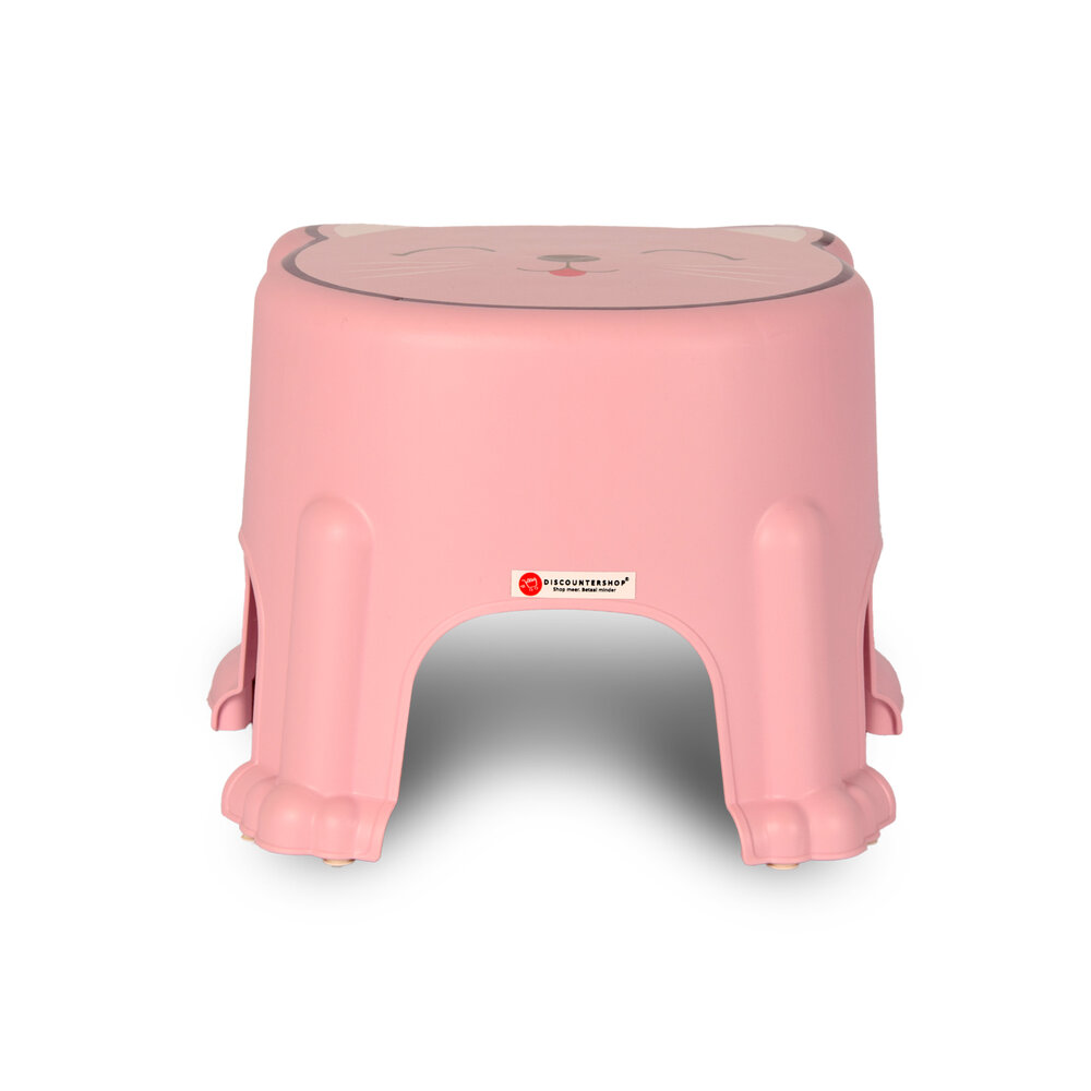 Discountershop Step stool | for Children | Stool | plastic | Max:50kg | pink | Step stool | 29cm*26cm*21cm