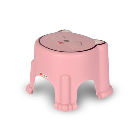 Discountershop Step stool | for Children | Stool | plastic | Max:50kg | pink | Step stool | 29cm*26cm*21cm