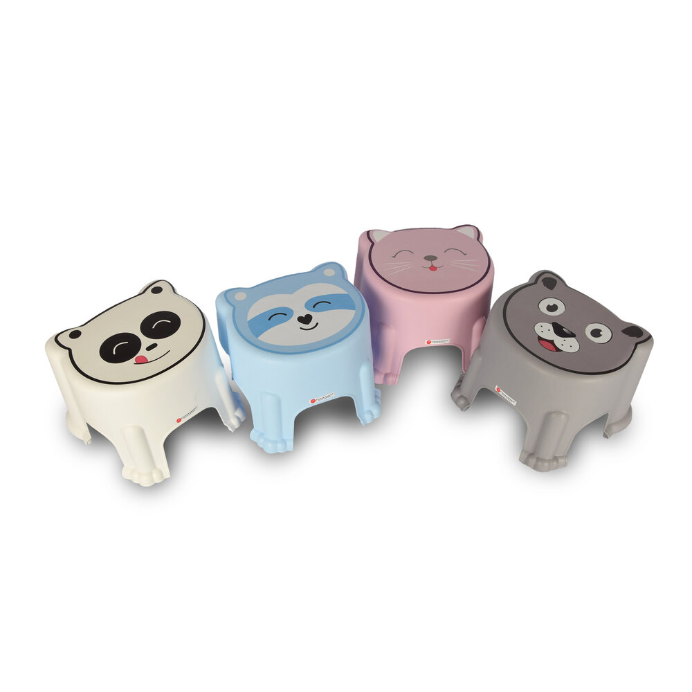 Discountershop Step stool | for Children | Stool | plastic | Max:50kg | pink | Step stool | 29cm*26cm*21cm