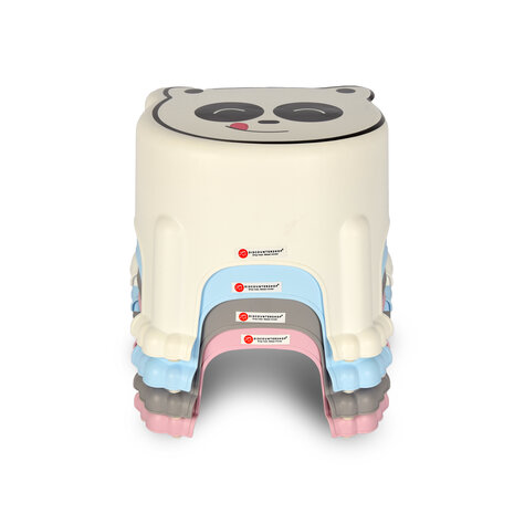 Discountershop Step stool | for Children | Stool | plastic | Max:50kg | pink | Step stool | 29cm*26cm*21cm