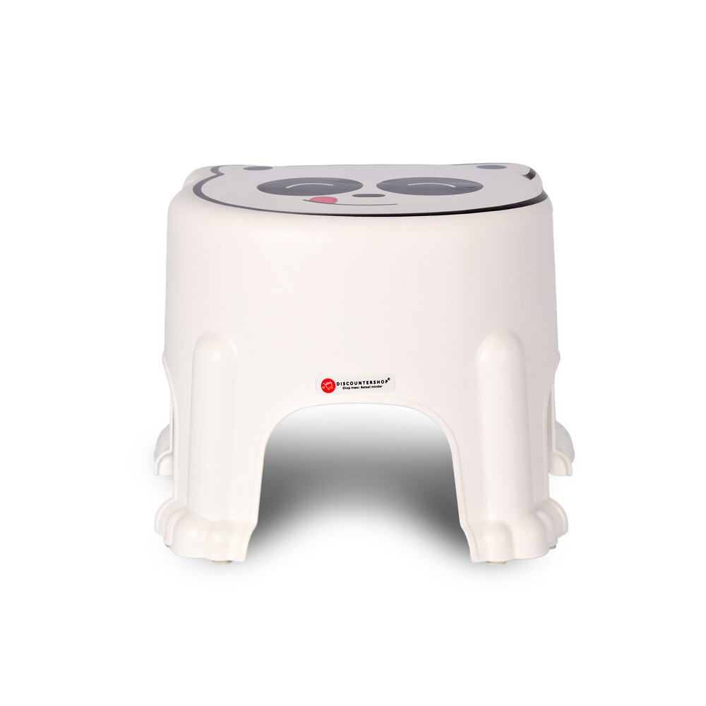 Discountershop Step stool | for Children | Stool | plastic | Max:50kg | white | Step stool | 29cm*26cm*21cm
