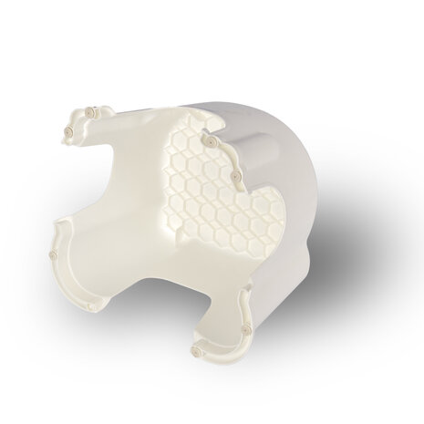 Discountershop Step stool | for Children | Stool | plastic | Max:50kg | white | Step stool | 29cm*26cm*21cm