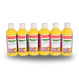 Discountershop Poster Paint Set 6x | Yellow | High Pigmentation | 5cm Wide | 16cm High | Washable | Water-based Paint for Artists & Beginners | Ideal for Canvas, Wood, Stone & More | 250 ml Discountershop Poster Paint Set 6x | Yellow | High Pigmentation | 5cm Wide | 16cm High | Washable | Water-based Paint for Artists & Beginners | Ideal for Canvas, Wood, Stone & More | 250 ml