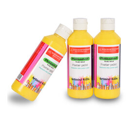 Discountershop Zonnige Creativiteit Met 3 Pakket Gele Plakkaatverf | 5cm Breedte | 16cm Hoogte | Levendige en Duurzame Kleur | Makkelijk Afwasbaar & Watervast | Gebruiksklaar op Elke Ondergrond | 250 ml Discountershop Zonnige Creativiteit Met 3 Pakket Gele Plakkaatverf | 5cm Breedte | 16cm Hoogte | Levendige en Duurzame Kleur | Makkelijk Afwasbaar & Watervast | Gebruiksklaar op Elke Ondergrond | 250 ml