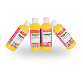 Discountershop Yellow Poster Paint | 4 Piece Set | Water-based | Ideal for Art & Crafts | 5cm x 16cm | Opaque and Ready to Use | Suitable for Canvas, Wood, Paper & More | 250 ml Per Bottle Discountershop Yellow Poster Paint | 4 Piece Set | Water-based | Ideal for Art & Crafts | 5cm x 16cm | Opaque and Ready to Use | Suitable for Canvas, Wood, Paper & More | 250 ml Per Bottle