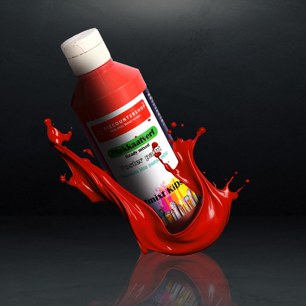 Discountershop Poster Paint Set | 3 Radiant Red Pieces | 5cm Width | 16cm Height | 250 ml Elk | Highly Pigmented | Velvety Consistency | Water-based Paint for Artists and Creative Minds | Ideal for Inspiring Posters Discountershop Poster Paint Set | 3 Radiant Red Pieces | 5cm Width | 16cm Height | 250 ml Elk | Highly Pigmented | Velvety Consistency | Water-based Paint for Artists and Creative Minds | Ideal for Inspiring Posters