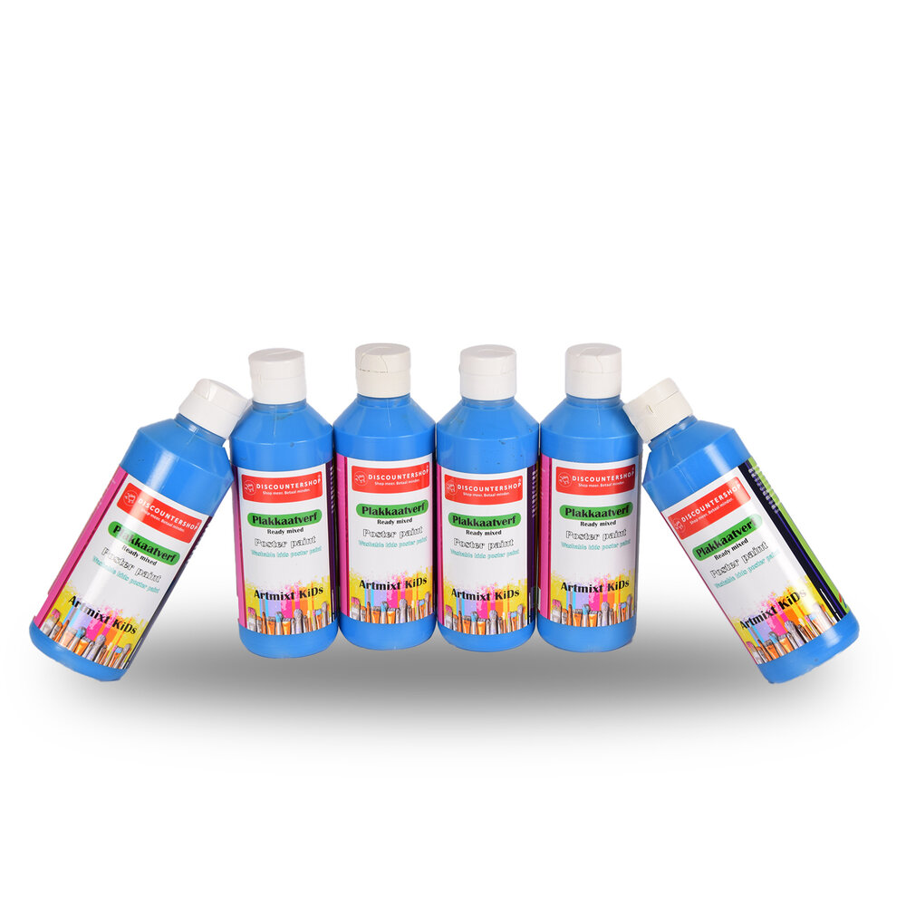 Discountershop Poster Paint Set 6x Green | 250 ml Per Bottle | Water-Based | Opaque | High Pigmentation | Versatile and Durable for Art and Education | Ready-to-Use | Washable | Suitable for Wood Canvas Metal Discountershop Poster Paint Set 6x Green | 250 ml Per Bottle | Water-Based | Opaque | High Pigmentation | Versatile and Durable for Art and Education | Ready-to-Use | Washable | Suitable for Wood Canvas Metal
