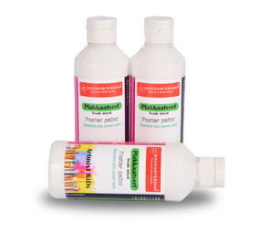 Discountershop White Poster Paint Set of 3 | Water-Based Paint with Opaque Consistency | 5cm Width | 16cm Height | Artist Paint with Dosing Opening Discountershop White Poster Paint Set of 3 | Water-Based Paint with Opaque Consistency | 5cm Width | 16cm Height | Artist Paint with Dosing Opening