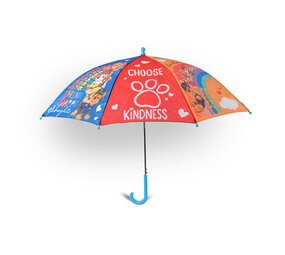 Discountershop Kindvriendelijke Regenparaplu - Duurzaam Aluminium Frame - Opvouwbaar - 45 cm Diameter - Perfect voor Regenachtige Dagjes!