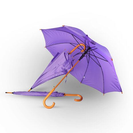 Discountershop 3x | Umbrella | Automatic umbrella | purple | Folding umbrella | Wooden handle | 89cm*98cm Discountershop 3x | Umbrella | Automatic umbrella | purple | Folding umbrella | Wooden handle | 89cm*98cm