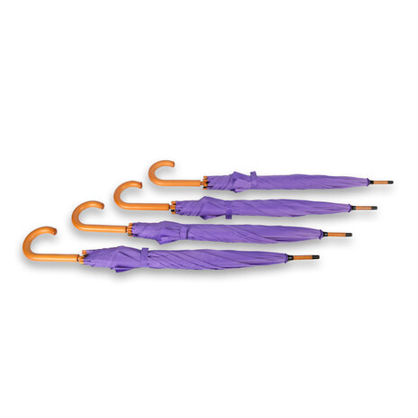 Discountershop 4x | Paraplu | Automatische paraplu | paars | Opvouwbare paraplu | Houten handvat | 89cm*98cm Discountershop 4x | Paraplu | Automatische paraplu | paars | Opvouwbare paraplu | Houten handvat | 89cm*98cm