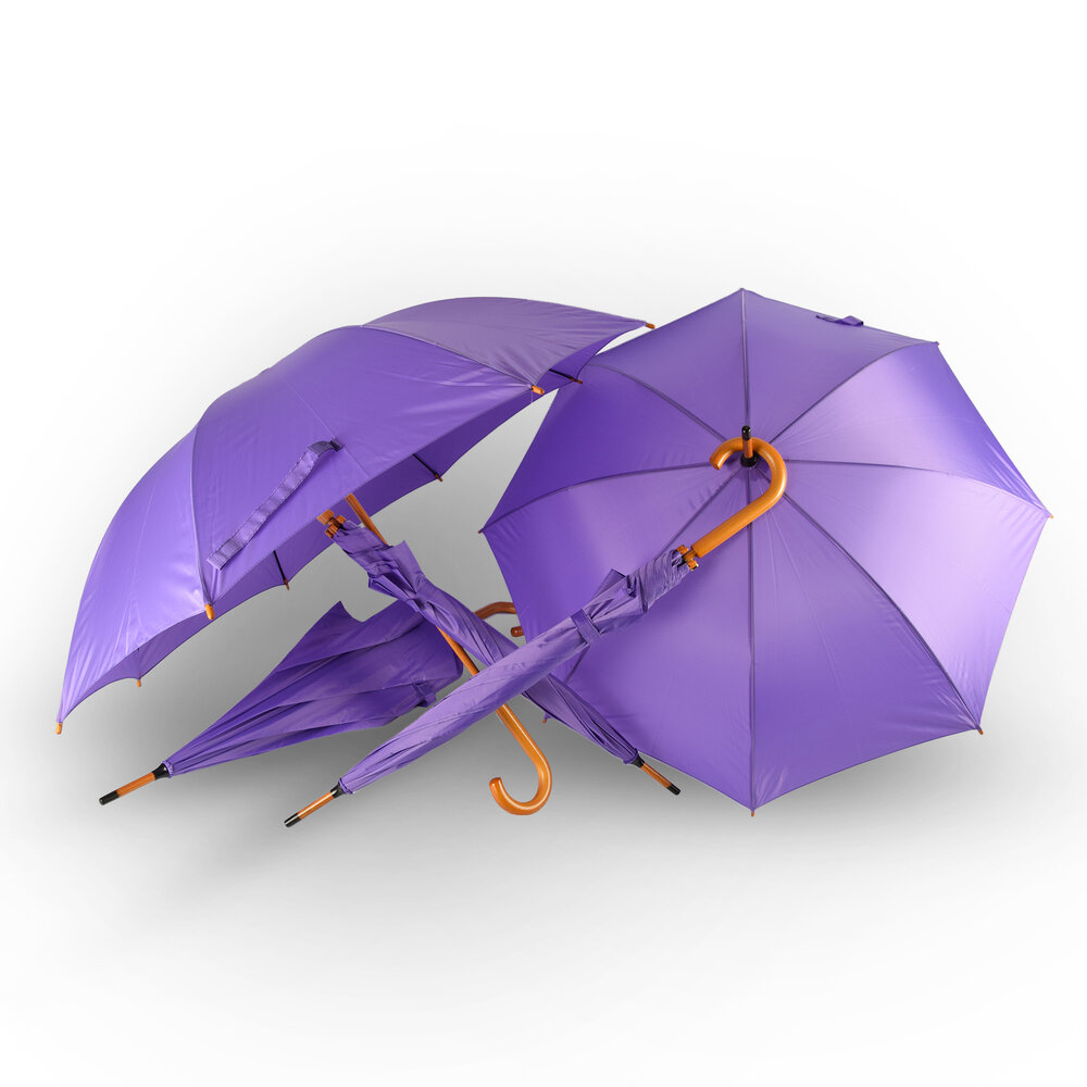 Discountershop 5x | Umbrella | Automatic umbrella | purple | Folding umbrella | Wooden handle | 89cm*98cm Discountershop 5x | Umbrella | Automatic umbrella | purple | Folding umbrella | Wooden handle | 89cm*98cm