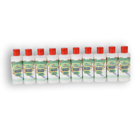 Discountershop 10 pieces varnish gloss 100ml | Acrylic varnish | plastic | for children and adults | 11.5cm*3.5cm Discountershop 10 pieces varnish gloss 100ml | Acrylic varnish | plastic | for children and adults | 11.5cm*3.5cm