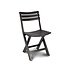 Folding chair | Foldable chair | Camping chair | Garden chair | Black | Plastic | Sustainable | Comfortable | For indoors and outdoors | 44cm x 41cm x 78cm | Water resistant